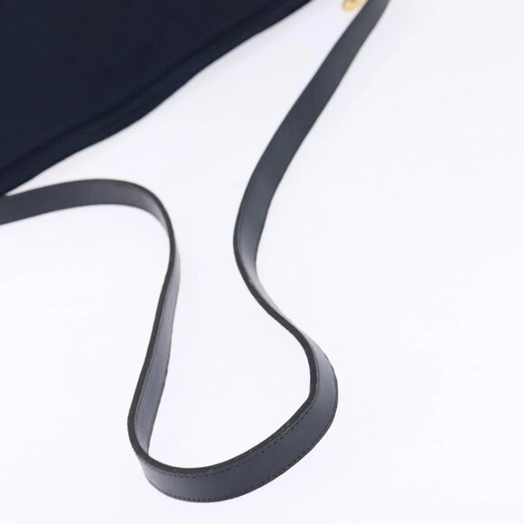 Christian Dior Trotter Canvas Shoulder Bag Navy Auth SW1716 - Picture 8 of 16